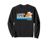Vacaciones tropicales al estilo vintage de los 80 en Laguna Beach, EE. UU. Sudadera