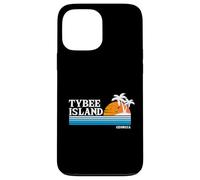 Vacaciones tropicales en Tybee Island, EE. UU., puesta de sol vintage al estilo de los 80 Carcasa para iPhone 13 Pro Max