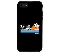 Vacaciones tropicales en Tybee Island, EE. UU., puesta de sol vintage al estilo de los 80 Carcasa para iPhone SE (2020) / 7 / 8