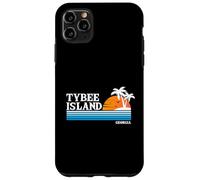 Vacaciones tropicales en Tybee Island, EE. UU., puesta de sol vintage al estilo de los 80 Carcasa para iPhone 11 Pro Max