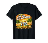 Vacaciones Vintage Little Island St James Retro Resort de Vacaciones Camiseta