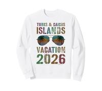 Vacaciones Vintage Turks & Caicos 2026 Viaje Verano Sudadera