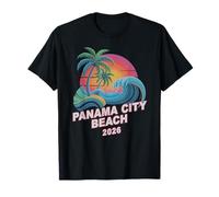 Vacaciones y Vacaciones Vintage en Panama City Beach 2026 Camiseta
