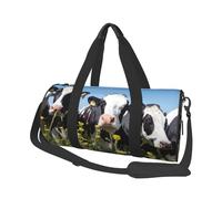 Vacas Blancas Negras, Bolsa de Viaje de Gran Capacidad, Bolso Redondo, Bolsa de Viaje Deportiva, Bolsa de Mano, Bolsa de Fitness