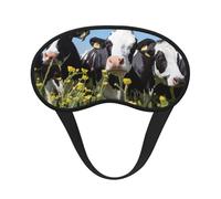 Vacas blancas y negras, Cubiertas oculares completas, antifaces para dormir que bloquean la luz, orejeras opacas para dormir