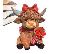 Vacas de resina - Bonitas decoraciones para el día de San Valentín | Lindas figuras de para decoración del hogar, para él, ella, novio, novia, marido, esposa, dormitorio, sala de estar