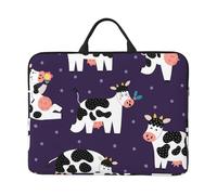 Vacas Divertidas Granja Divertida,Funda para portátil de 14 Pulgadas, Funda para portátil, maletín con asa