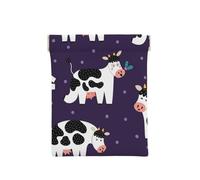 Vacas Divertidas Granja Divertida, Squeeze Top Wallet Bolsa de Almacenamiento para Mujer Monedero pequeño Bolsa de Cambio