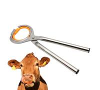 Vacas Nariz Perforación Alicates Ganadería Animal Accesorio | Pinza nasal ajustable de acero inoxidable para vacas toros Gestión ganadera