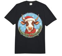 Vacas Navidad/Vaca Santa Claus Comfort Colors Adult Heavyweight T-Shirt