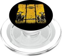 Vacas & OVNI sobre la Granja | La Ciencia ficción se Encuentra con la Vida en el Campo PopSockets PopGrip para MagSafe