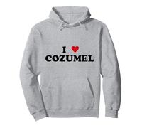 Vacation Island Heart - Es divertido, me encanta Cozumel Sudadera con Capucha