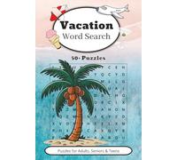 Vacation Word Search: Relaxing, Easy to Read Word Search about, Vacations, Travel and so much more | 6X10 inches | 50+ puzzles | Perfect for you or as a gift for a loved one
