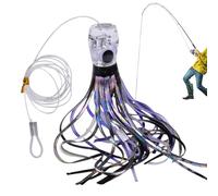 Vacatoria de señuelos - Lures Octopus con Falda de Agua Salada | DestRes de de atún y Mahi-Mahi | Luros Flexibles de Alta mar | Conjunto de señuelos para Pescar en Botes Grandes