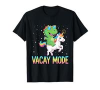 Vacay Mode Dinosaur Unicornio Fun Vibes Camiseta