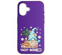 Vacay Mode For Beach Lover and Girls Trip Funny Summer GNOME Carcasa para iPhone 16