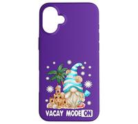 Vacay Mode For Beach Lover and Girls Trip Funny Summer GNOME Carcasa para iPhone 16 Plus