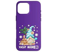 Vacay Mode For Beach Lover and Girls Trip Funny Summer GNOME Carcasa para iPhone 16 Pro MAX