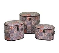 Vacchetti 3813610000 Baúl de ecopiel, Multicolor, Mediano, 3 Unidades