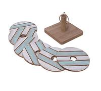 Vacchetti 5131480000 Posavasos Madera Mar 6 Piezas Redondo, Madera
