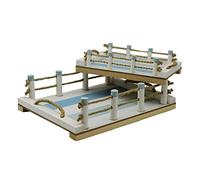 Vacchetti - Bandeja de Playa de Madera, Juego de 2 Piezas, con Cuerda Rectangular, Multicolor, pequeño