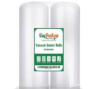 VacFreKep 2 Rollos 28X1500cm Rollo Bolsas Envasar al Vaci Vacio Alimentos Bolsas de Vacío de Alimentos,Bolsas para Envasar al Vacío Envasado al Vacío para Alimentos Sin BPA