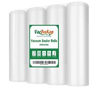 VacFreKep 4 Rollos 20X600cm Rollo Bolsas Envasar al Vaci Vacio Alimentos Bolsas de Vacío de Alimentos,Bolsas para Envasar al Vacío Envasado al Vacío para Alimentos Sin BPA