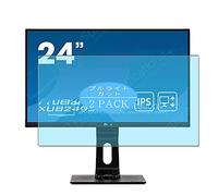 VacFun 2 Piezas Filtro Luz Azul Protector de Pantalla para Iiyama Prolite XUB2493HSU-B1 23.8" Display Monitor, Screen Protector Película Protectora (Not Cristal Templado) Anti Blue Light Filter