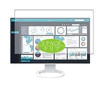 VacFun 3 Piezas HD Claro Protector de Pantalla Compatible con EIZO FlexScan EV2795-WT / EV2795-BK 27" Display Monitor, Screen Protector Película Protectora(Not Cristal Templado)