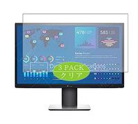 VacFun 3 Piezas HD Claro Protector de Pantalla para DELL P2421DC 23.8" Display Monitor, Screen Protector Sin Burbujas Película Protectora (Not Cristal Templado)
