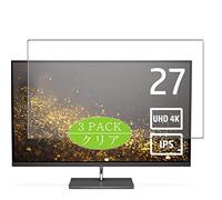 VacFun 3 Piezas HD Claro Protector de Pantalla para HP Envy 27s 4K 27" Y6K73AA-AAAP Monitor, Screen Protector Sin Burbujas Película Protectora (Not Cristal Templado)