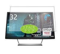 VacFun 3 Piezas HD Claro Protector de Pantalla para HP Pavilion Gaming 32HDR 32" Display Monitor, Screen Protector Sin Burbujas Película Protectora (Not Cristal Templado)