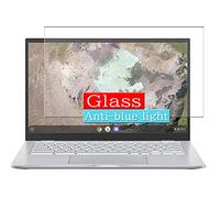 VacFun Filtro Luz Azul Vidrio Templado Protector de Pantalla para ASUS Chromebook C425 / C425TA 14" Visible Area, 9H Cristal Screen Protector Anti Blue Light Filter(Cobertura no Completa)