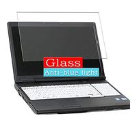 VacFun Filtro Luz Azul Vidrio Templado Protector de Pantalla para FUJITSU LIFEBOOK A572 / F FMVNA7HE 15.6" Visible Area, 9H Cristal Screen Protector Anti Blue Light Filter(Cobertura no Completa)