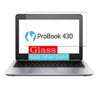 VacFun Filtro Luz Azul Vidrio Templado Protector de Pantalla para HP ProBook 430 G4 13.3" Visible Area, 9H Cristal Screen Protector Anti Blue Light Filter Película Protectora(Cobertura no Completa)
