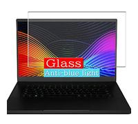 VacFun Filtro Luz Azul Vidrio Templado Protector de Pantalla para Razer Blade 15 RZ09-03006J92-R3J1 15.6" Visible Area, 9H Cristal Screen Protector Anti Blue Light Filter(Cobertura no Completa)