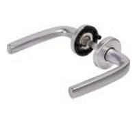 Vachette 3159152008444 Juego de manija rosetones para caño de caña Logio - para Puerta de Cocina, salón - Material Aluminio Resistente - 10 años - Acabado Plateado, Plata, Poignée + Rosace Ø52mm
