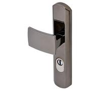 Vachette Artis - Juego de seguridad (2 asas reversibles, izquierda/derecha, versión llave I para puerta, diámetro de 195 mm, material Zamak resistente, acabado cromado aterciopelado, 10 años de