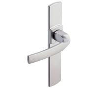 Vachette assa abloy - Juego de 2 manijas de puerta gran placa artis-color cromo terciopelo - Función Llave I -