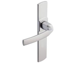 Vachette assa abloy - Juego de 2 manijas de puerta gran placa artis-color cromo terciopelo - Función Llave I -