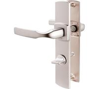 Vachette Assa Abloy - Juego de 2 manijas de puerta pequeña placa artis-color cromo terciopelo - Función de condena -