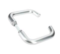 Vachette Bercy - Tirador de puerta para puertas de 30 a 48 mm, aluminio resistente a la corrosión, cuadrado de 7 mm, 10 años, acabado plateado