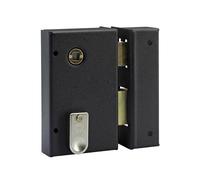 Vachette - Cerradura de aplique vertical con lágrima recta, puerta de entrada, puerta interior - 67286/SC D - Seguridad de garganta, eje de 44 mm, uso con asa cuadrada de 7 mm, 2 llaves incluidas,