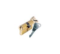 Vachette - Cilindro de bloqueo mecánico para puerta (30 x 30 mm, mecanismo de 5 pasadores seguros, 3 llaves, instalación fácil, garantía de 2 años, acabado latón