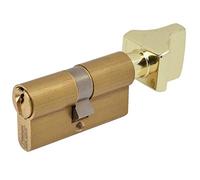 Vachette - Cilindro de bloqueo mecánico para puerta (30 x 40 mm, mecanismo de 5 pasadores seguros, 3 llaves, instalación fácil, garantía de 2 años, acabado latón