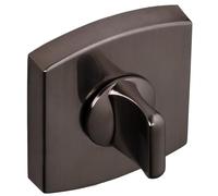 Vachette - Juego de rosas cuadradas MUZE, SCULT, ARTIS con condena para puerta de inodoro y SDB, 52 x 56 mm y fijación invisible, material Zamak resistente a la corrosión - 10 años - Acabado en