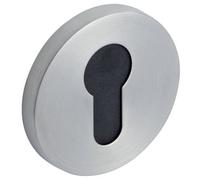 Vachette - Juego de rosetones cuadrados, diámetro 52 mm, rosáceos muce, arts, sculpt, llave I para puerta de entrada, bodega, oficina, garaje - fijación invisible - 10 años de garantía - acero