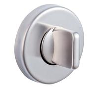 Vachette - Juego de rosetones de función Linox y Ovalis, con condena para puerta de inodoro y cuarto de baño, diámetro 52 mm, distancia entre ejes de 38 mm, fijación invisible de acero, 2 años