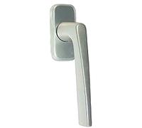 Vachette Riviera - Juego de manija de ventana con bloque de platino (indexado de 90 grados, entre ejes, 43 mm, fijación invisible, tornillos incluidos, material aluminio resistente, 5 años de garantía
