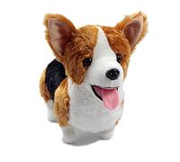 VACHICHI Animales de peluche realistas Bulldog Inglés de peluche realista animales perro cachorro, 30,5 cm (Tri-Color Corgi)